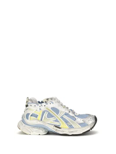 Balenciaga Sneaker Runner In Polyurethane And Polyester In Blue