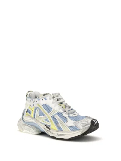 Balenciaga Sneaker Runner In Polyurethane And Polyester In Blue