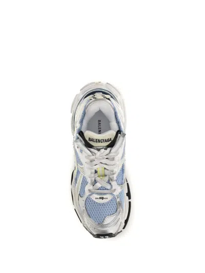 Balenciaga Sneaker Runner In Polyurethane And Polyester In Blue