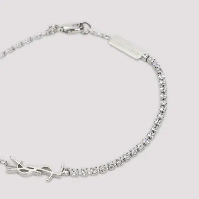 Saint Laurent Bracelet Monogramme Women In Silver