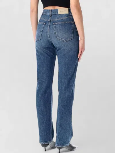 Givenchy Denim Trousers Straight Cut Five Pockets In Blue