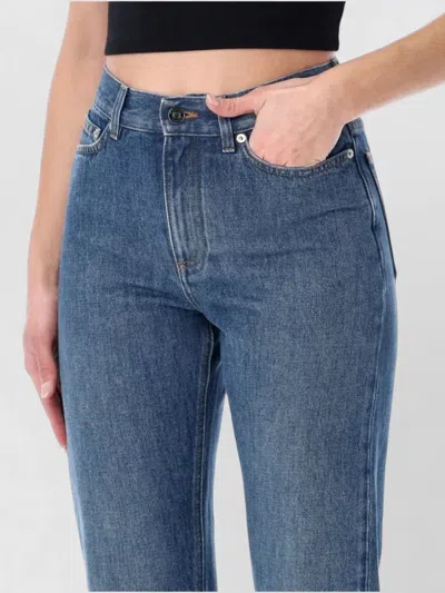 Givenchy Denim Trousers Straight Cut Five Pockets In Blue