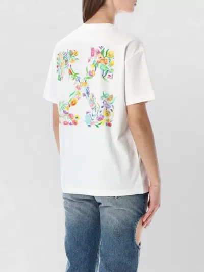 Off-white White Logo T-shirt In White