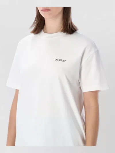 Off-white White Logo T-shirt In White