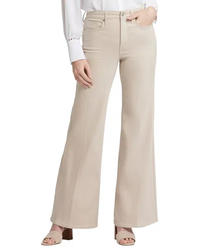 Nydj Petite Mia Feather Palazzo Jean In Gray