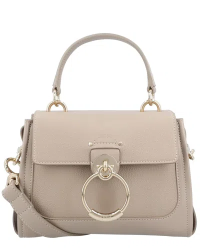 Chloé Grey Calfskin Mini Tess Day Bag (authentic Pre-loved) In Neutral