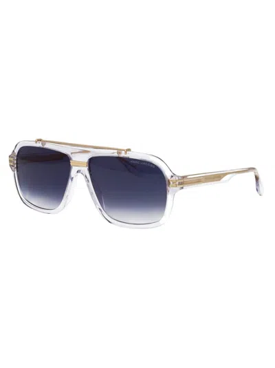 Marc Jacobs Crystal Acetate Sunglasses In Blue