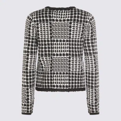 Twinset Black And White Casual Jacket In Black