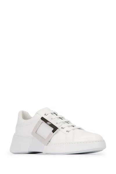 Roger Vivier High-top Sneakers With Extra Laces In White