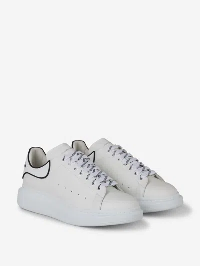Alexander Mcqueen Leather Chunky Sneakers In White