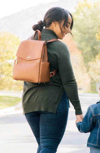 Freshly Picked Mini Classic Diaper Backpack In Brown