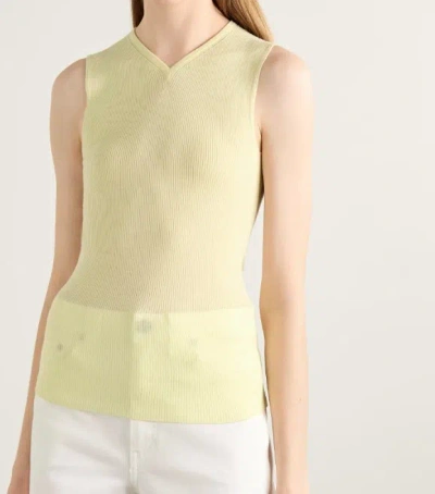 Khaite Renato Top In Yellow