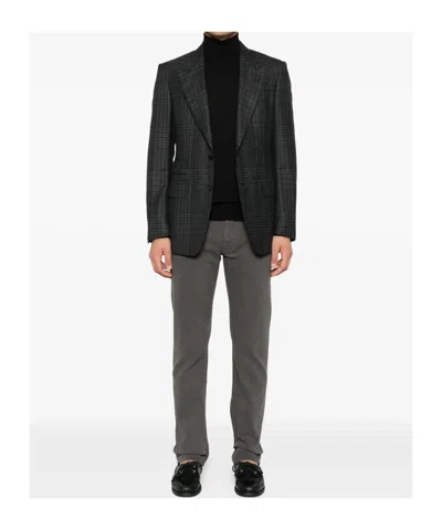 Fedeli Turtleneck Sweater In Black