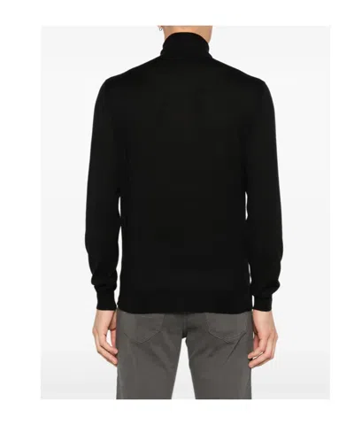 Fedeli Turtleneck Sweater In Black
