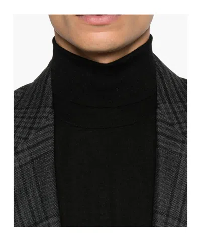 Fedeli Turtleneck Sweater In Black