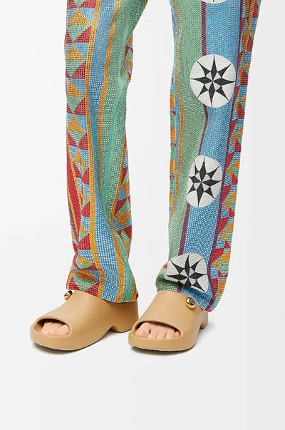 Loewe Foam Pebble Slide In Brown