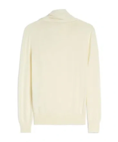 Jil Sander Draped Sweater In Neutral