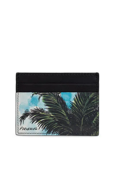 Dsquared2 Logo Printed Card Case In Multi