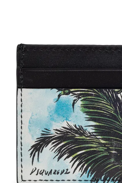 Dsquared2 Logo Printed Card Case In Multi