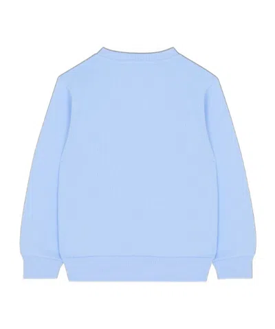 Balmain Paris Printed Sweatshirt In Blue
