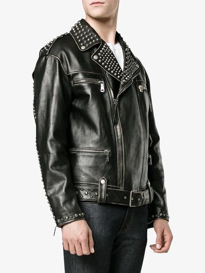 Gucci Biker Jacket In Black | ModeSens