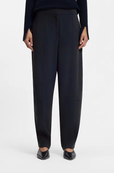 Hugo Boss Patch-pocket Trousers In Blue