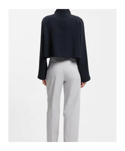 Hugo Boss Flap-pockets Jacket In Blue