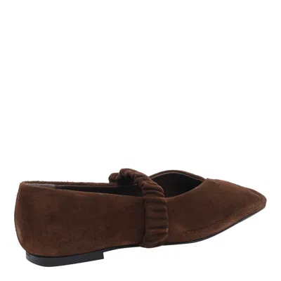Alohas Lautan Square Toe Mary Jane Flat In Brown