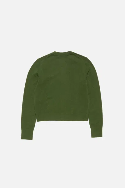 Acne Studios Buttoned Cardigan In Green