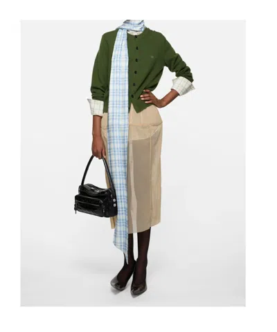 Acne Studios Buttoned Cardigan In Green