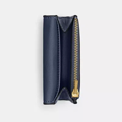 Coach Essential Flap Card Case In Blue
