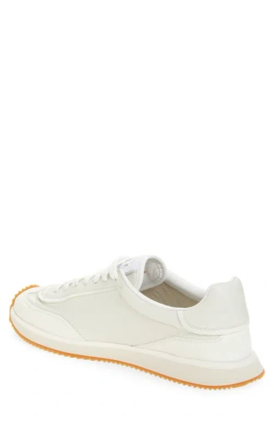Dolce & Gabbana Men White Low Top Sneakers With Logo Patch On Tongue And Side In Leather Man
