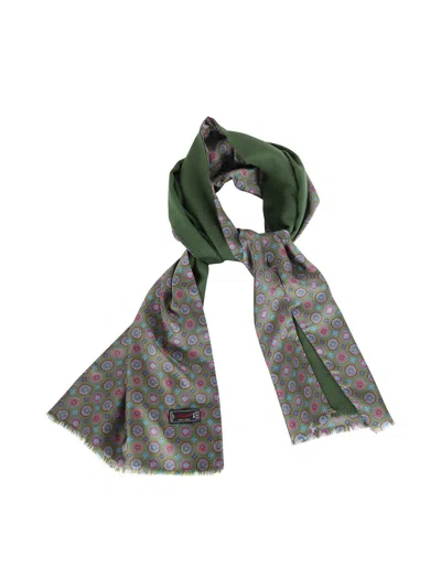 Ascot Bi-material Scarf In Multi