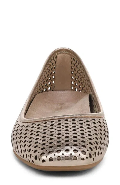 Vionic Orinda Perforated Ballet Flat In Brown