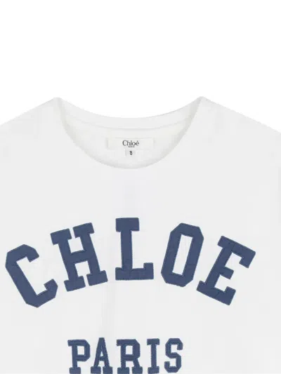 Chloé Appliqué T-shirt In White