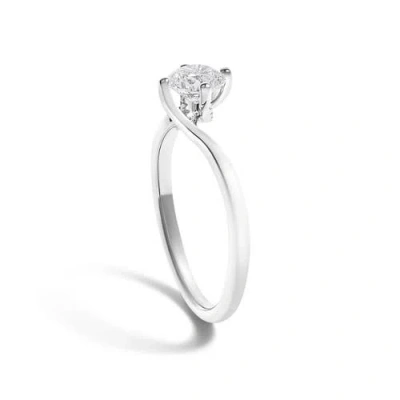 Haus Of Brilliance 14k 0.79 Ct. Tw. Lab-grown Diamond Solitaire Ring In Metallic