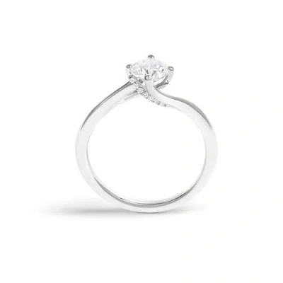 Haus Of Brilliance 14k 0.79 Ct. Tw. Lab-grown Diamond Solitaire Ring In Metallic