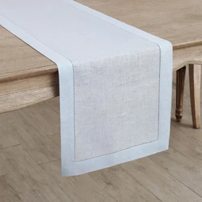 Solino Home Linen Table Runner In Blue