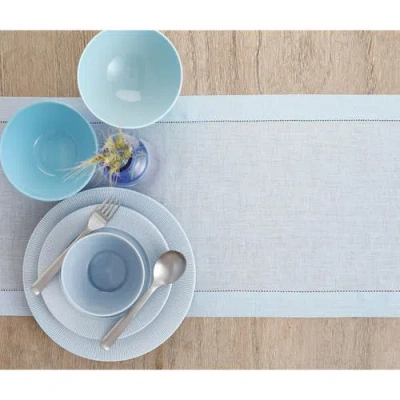 Solino Home Linen Table Runner In Blue