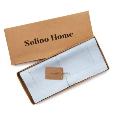 Solino Home Linen Table Runner In Blue
