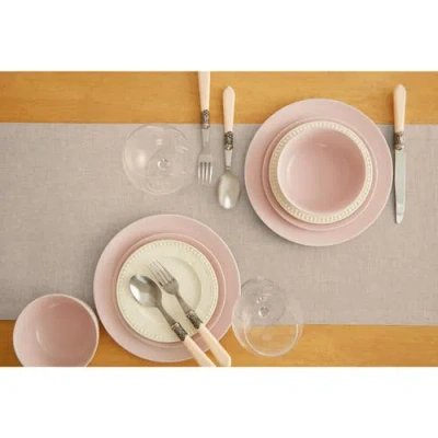 Solino Home Linen Table Runner In Brown