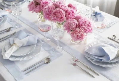 Solino Home Linen Table Runner In Multi