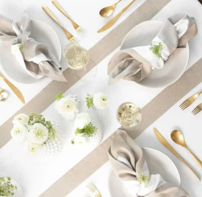 Solino Home Linen Table Runner In Multi