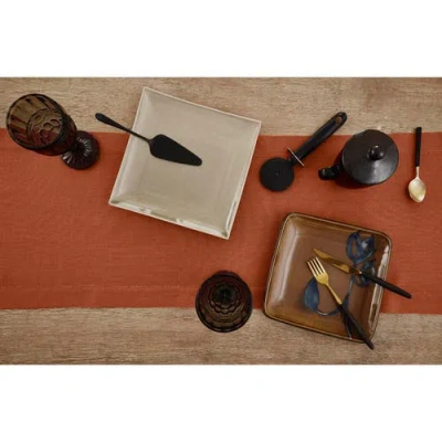 Solino Home Linen Table Runner In Brown