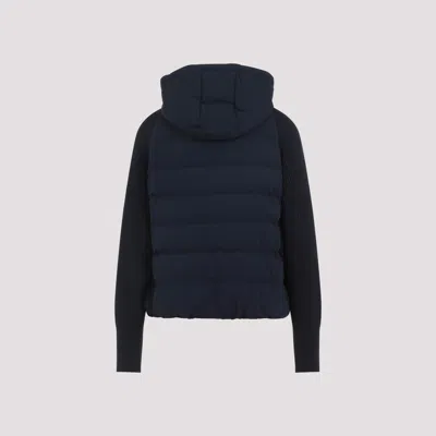 Brunello Cucinelli Knit Dowjacket In Blue