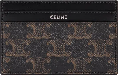 Celine Triomphe Cardholder In Multi