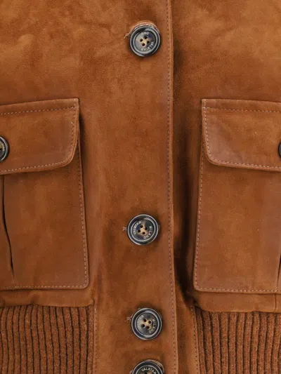 Valstar Flap-pocket Ribbed-cuff Jacket In Brown