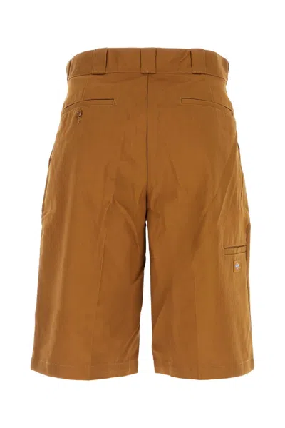 Dickies Caramel Polyester Blend Bermuda Shorts In Brown