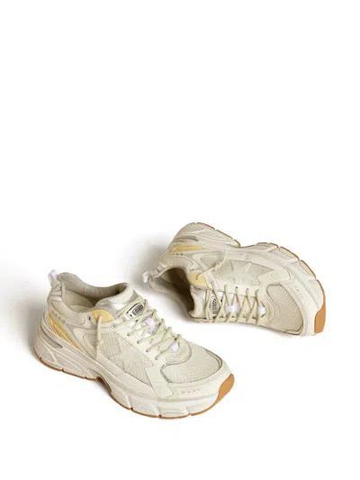 Golden Goose Lightstar Net Mixed Leather Runner Sneakers In Multi