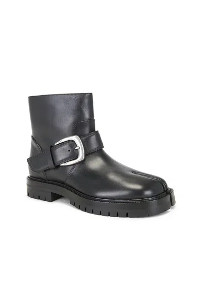 Maison Margiela Tabi Buckle-ankle Coutry Boots In Black